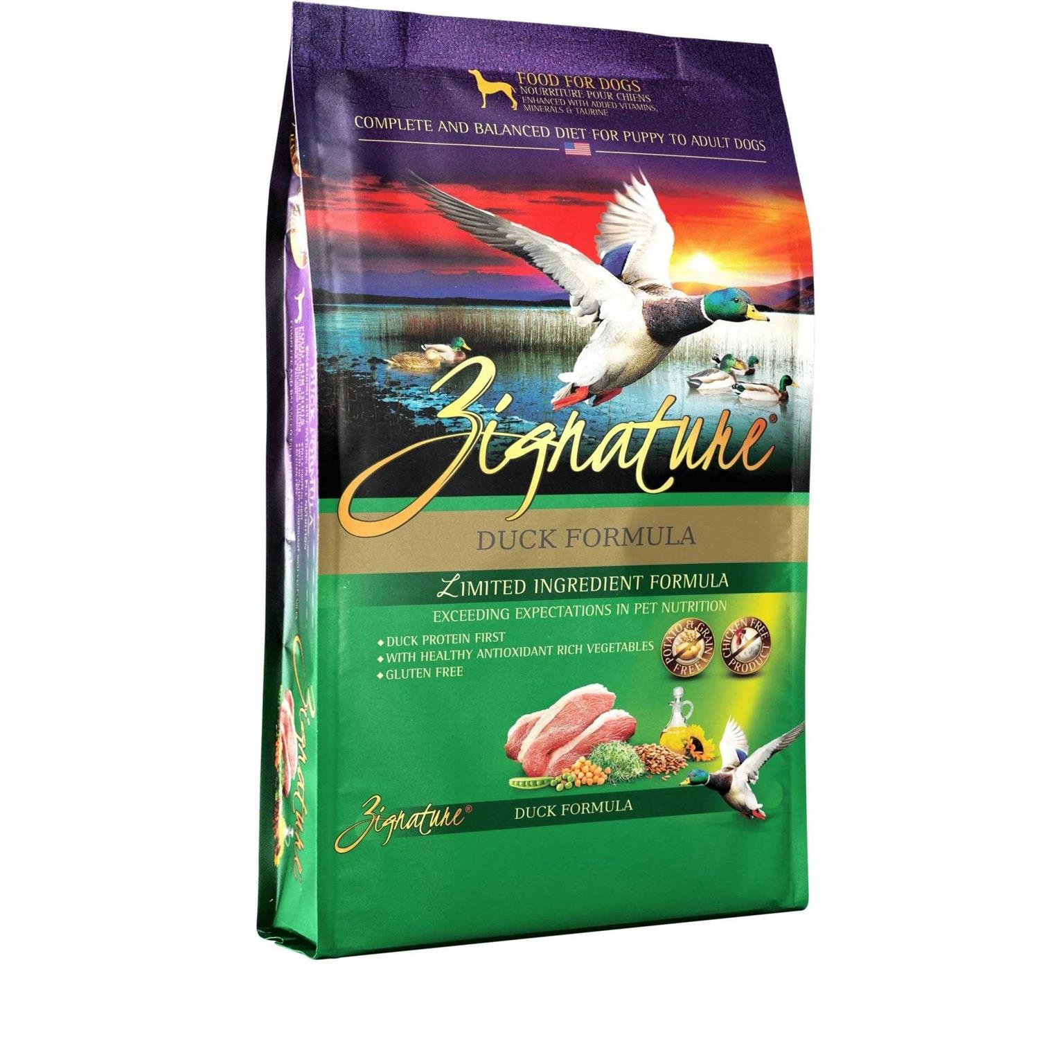 Zignature Duck Dry Dog Food Limited Ingredient Formula