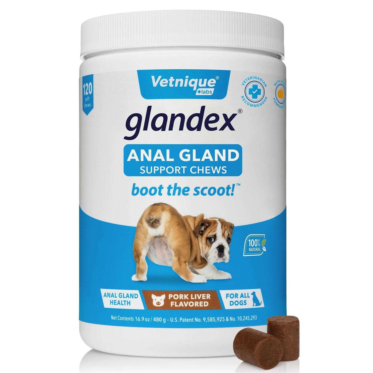 Glandex Anal Gland Soft Chews Supplement for Dogs