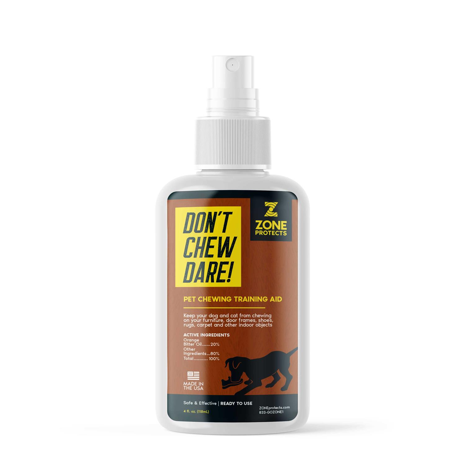 Zone Protects Don’t Chew Dare! Indoor Dog Chewing Prevention Spray