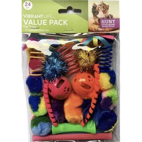 Vibrant Life 24 Piece Value Pack Cat Toys