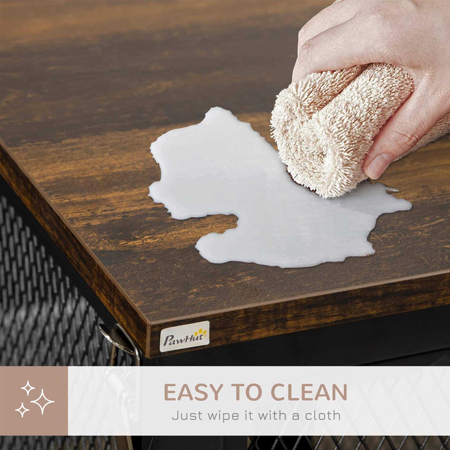 PawHut Furniture Style Dog Crate with Openable Top Big Dog Crate End Table