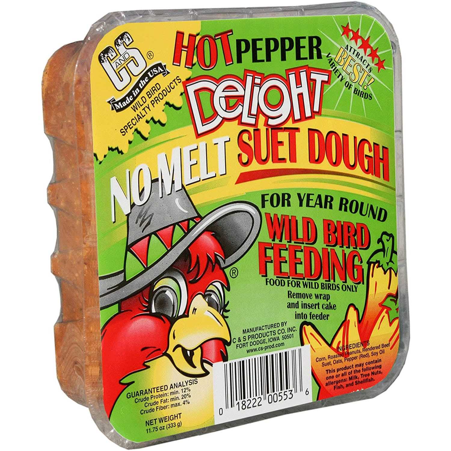 C&S Woodpecker Delight No-Melt Suet Dough