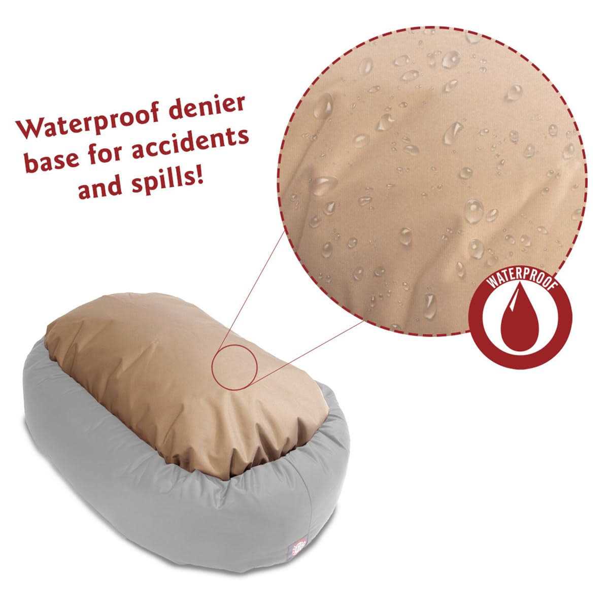 Majestic Pet Palette Heathered Sherpa Bagel Bolster Dog Bed