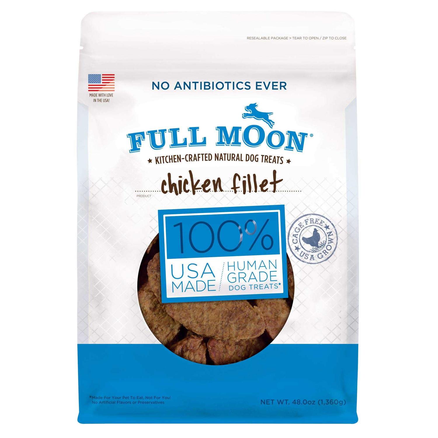 Full Moon Chicken Fillet Human-Grade Dog Treats 48 oz