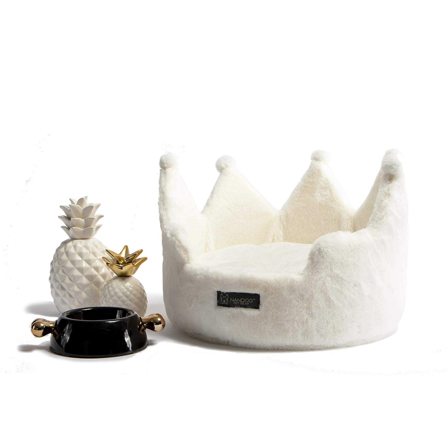 Nandog Crown Dog Cat Bed