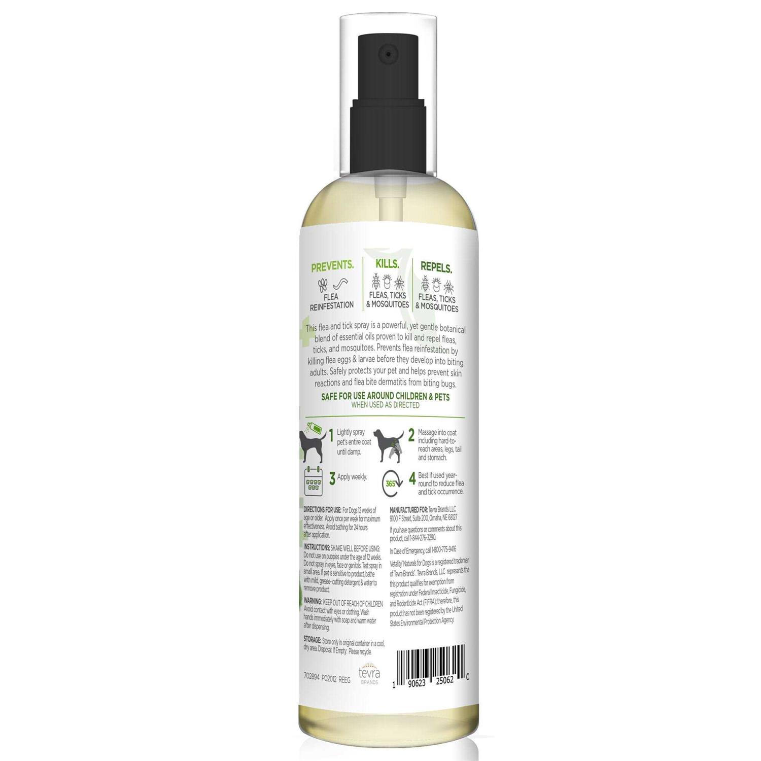 Vetality Naturals Flea & Tick Spray for Dogs