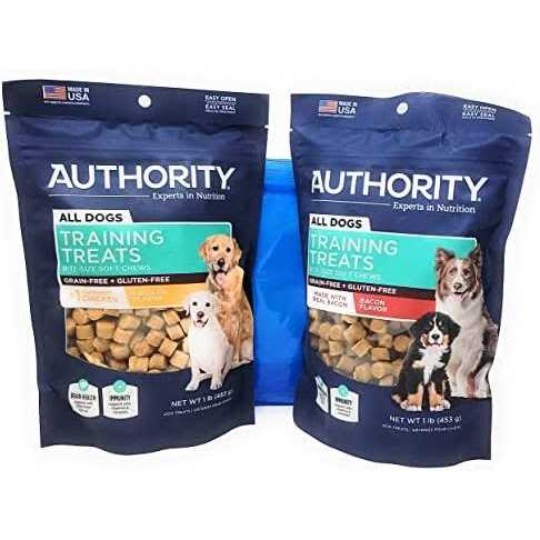 Authority Multivitamin and DHA Support Training Treats Bundle and Tesadorz Resealable Bags