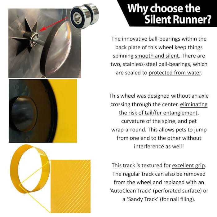 Exotic Nutrition Silent Runner Small Animal Exercise Wheel