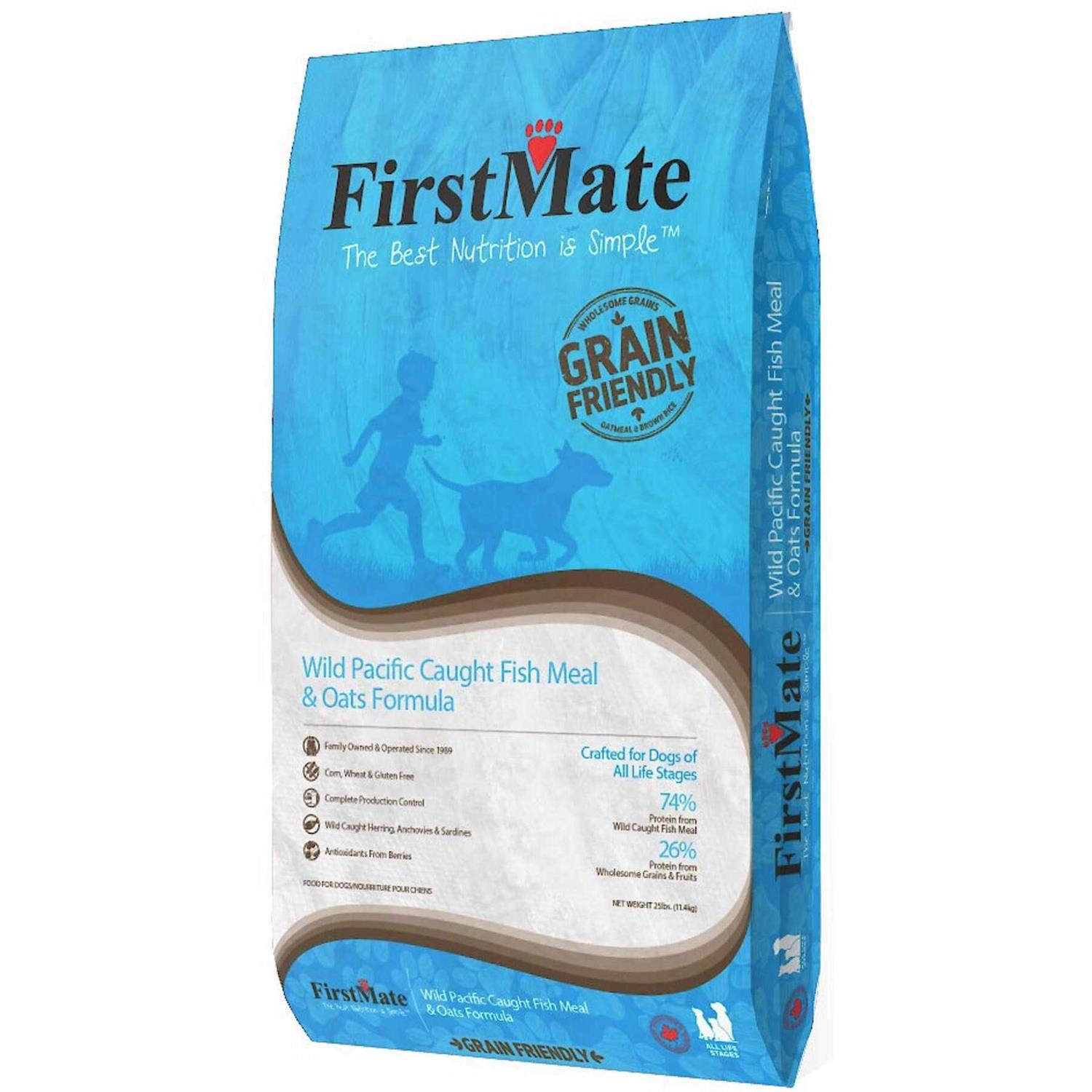 FirstMate Grain Friendly Dog Food Wild Pacific Caught Fish & Oats