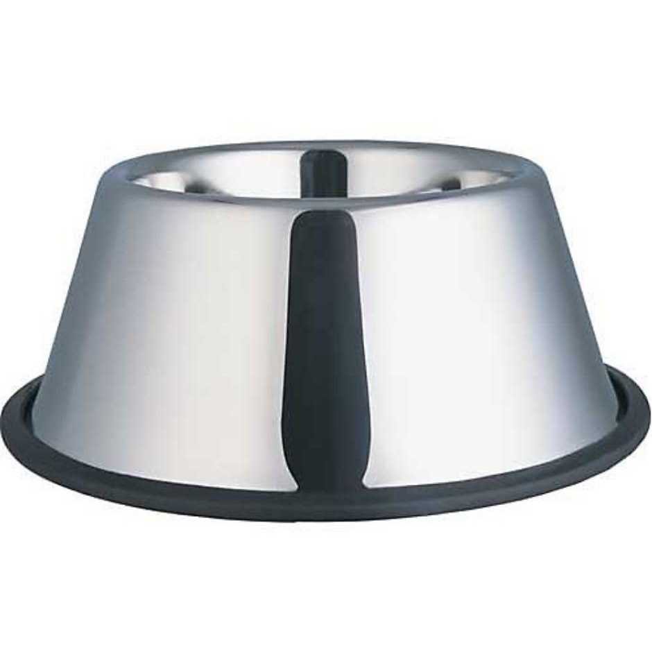 Indipets Stainless Steel No Tip Dish 32oz for Long Eared Dogs