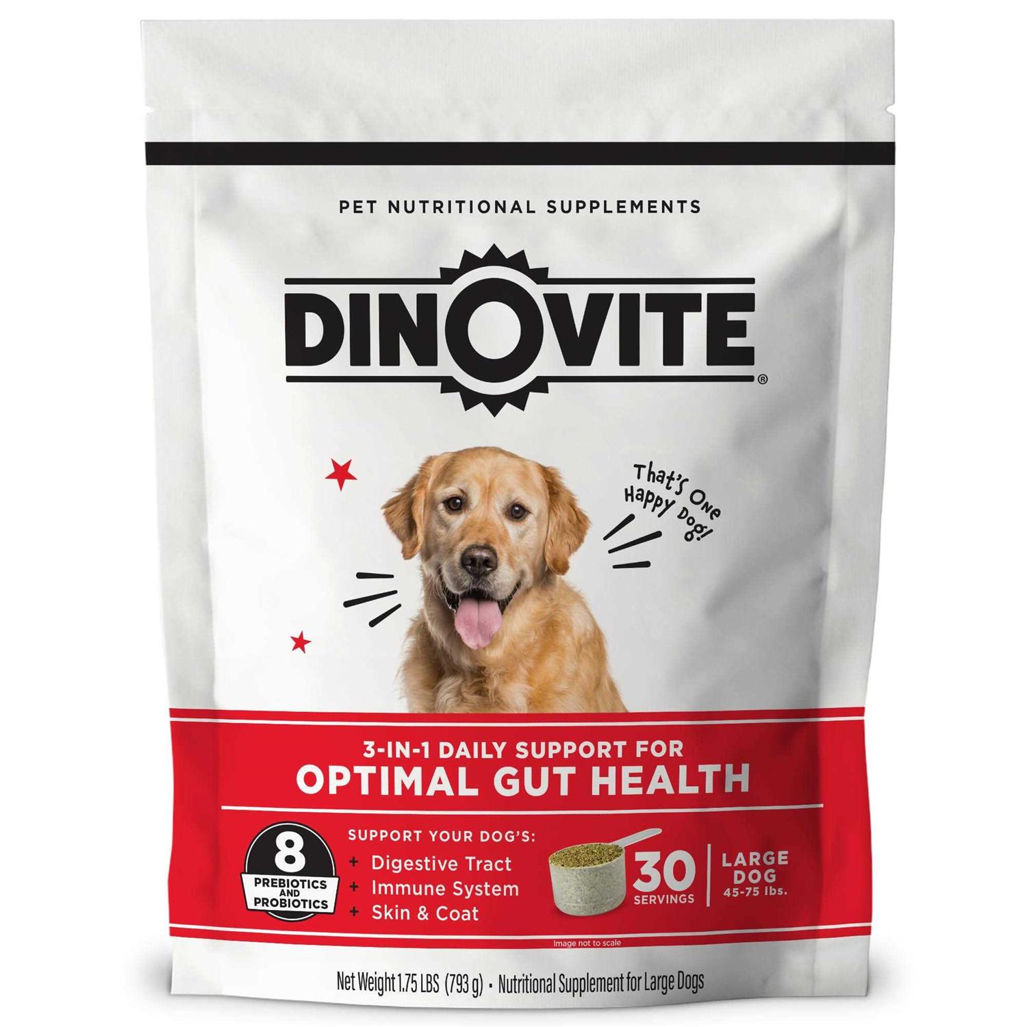 Dinovite Probiotic Supplement for Dogs Omega 3 for Dogs Hot Spot Relief