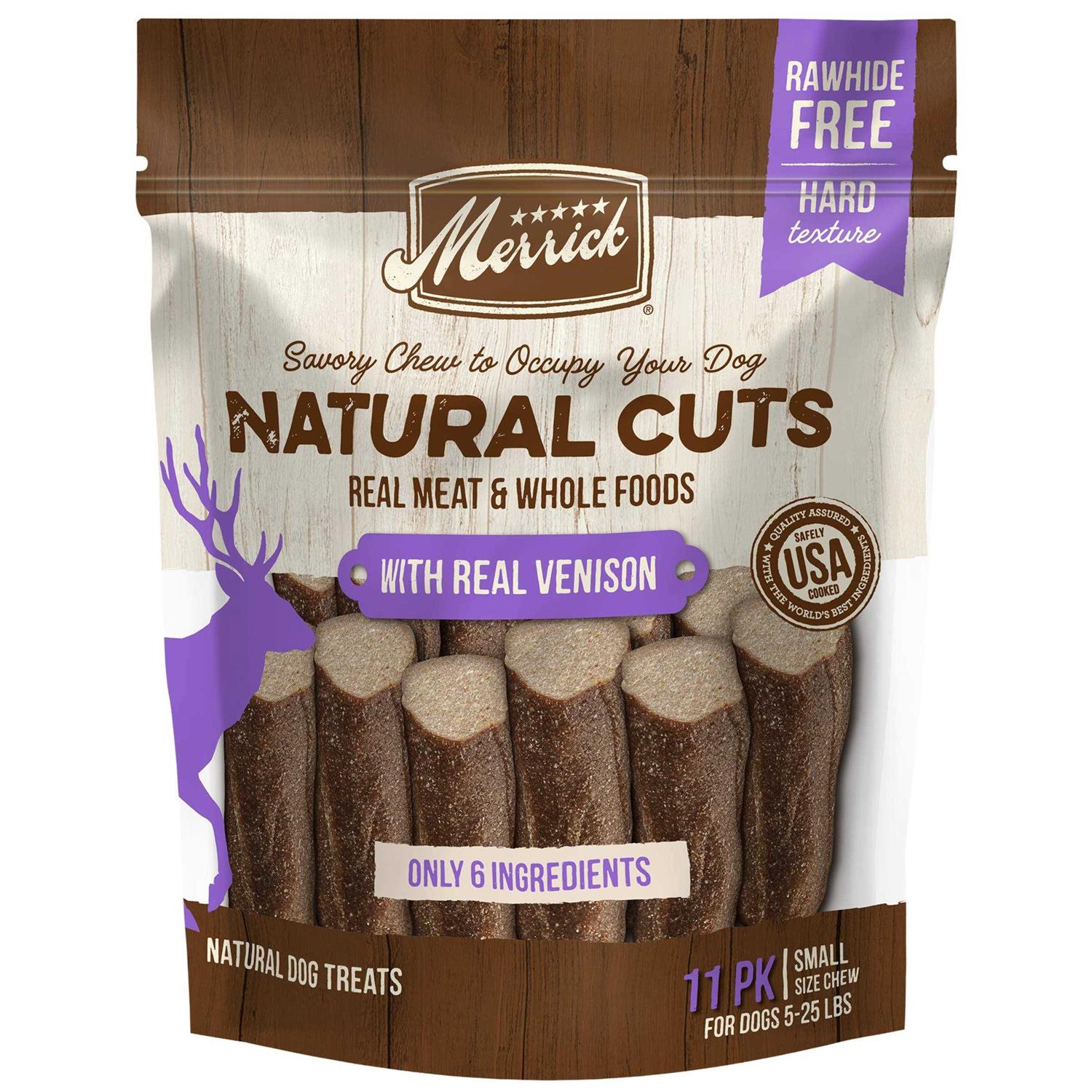 Merrick Natural Cuts Venison Dog Treats