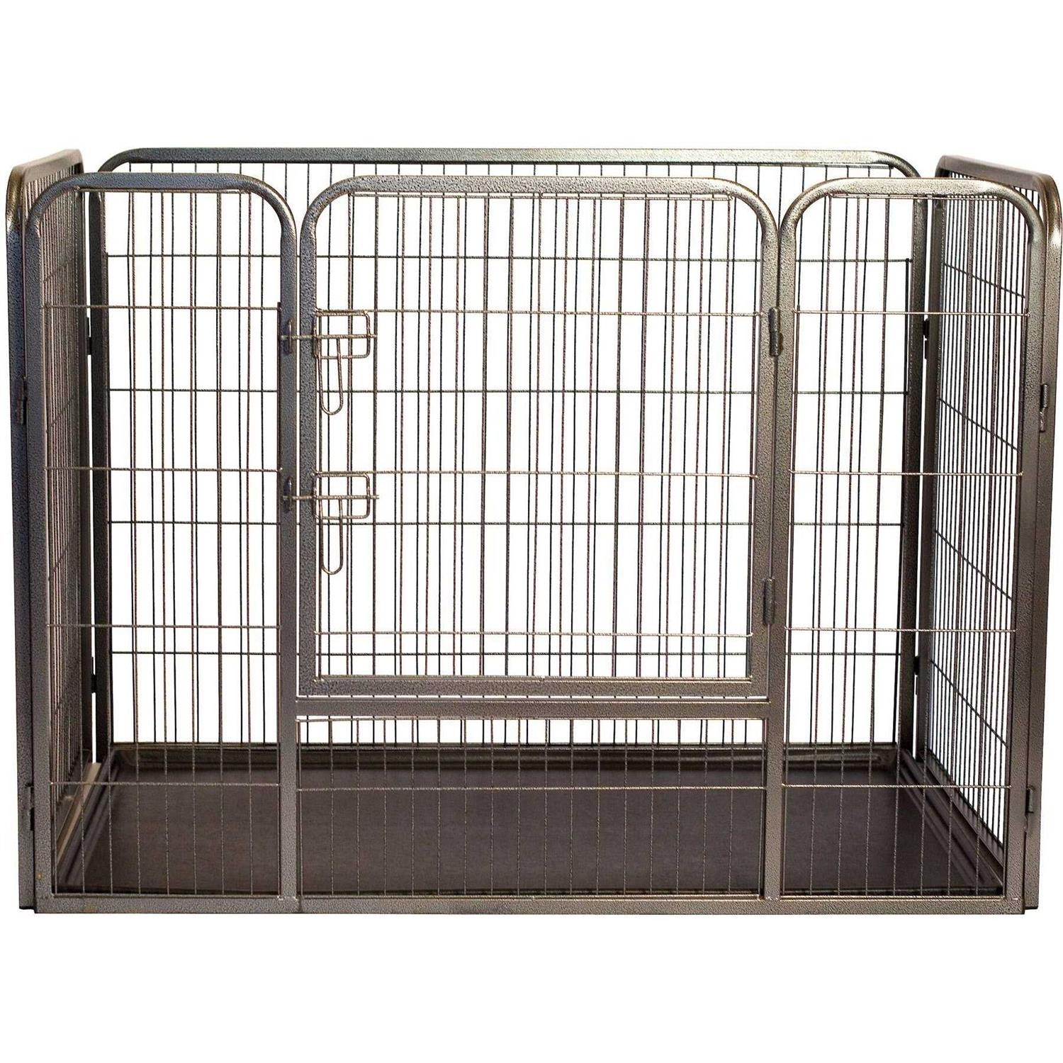 Iconic Pet Heavy Duty Rectangle Tube Pen Dog Cat Pet Training Kennel Crate 92144