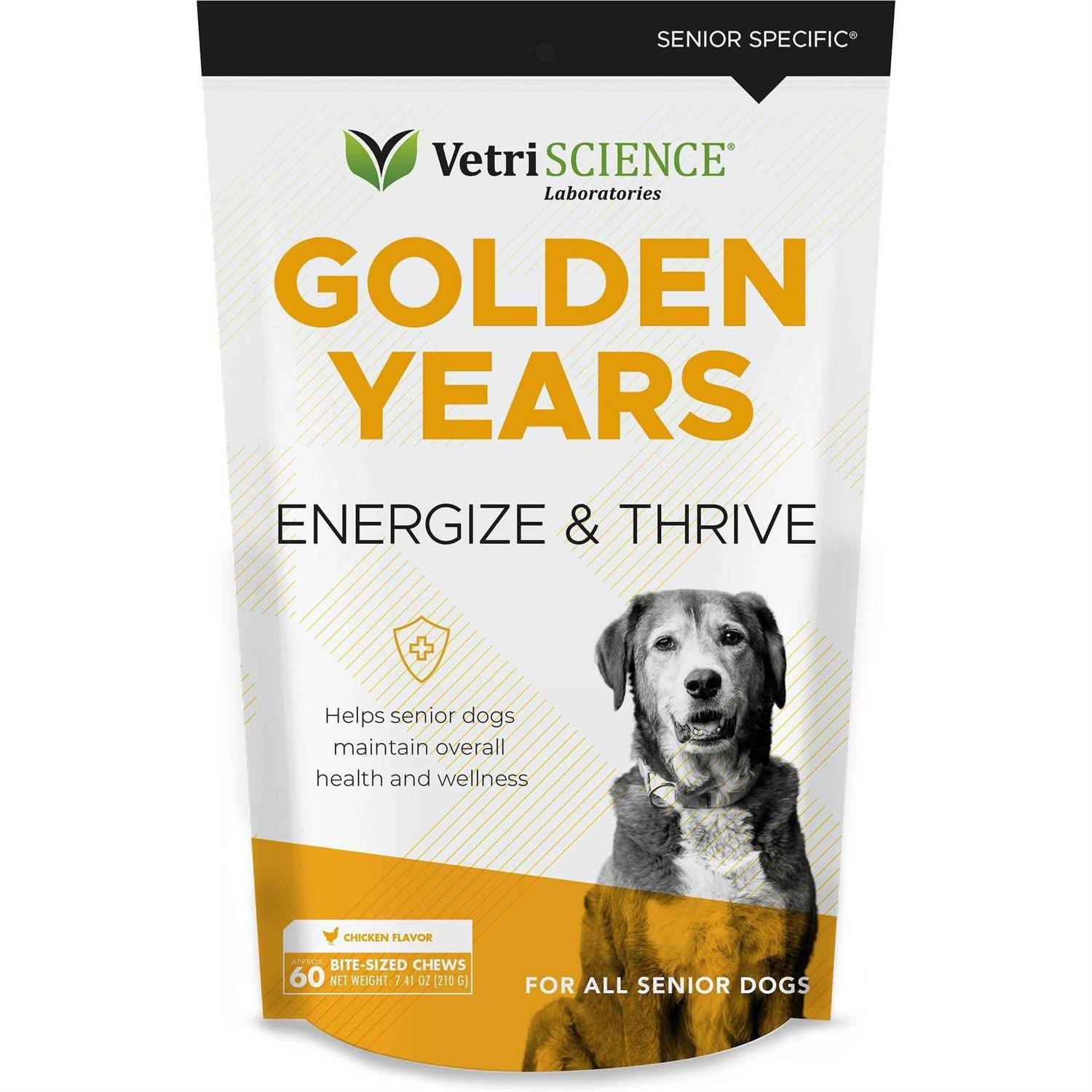 VetriScience Golden Years Energize and Thrive Multivitamin for Senior Dogs