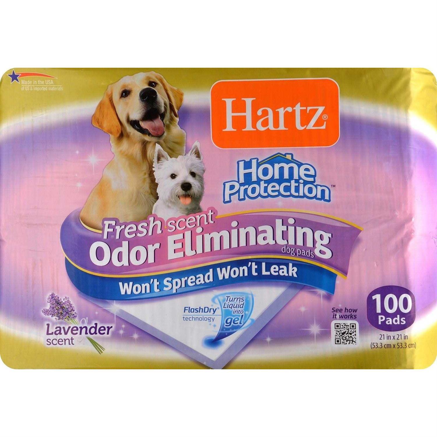 Hartz Home Protection Lavender Scent Odor Eliminating Dog Pads