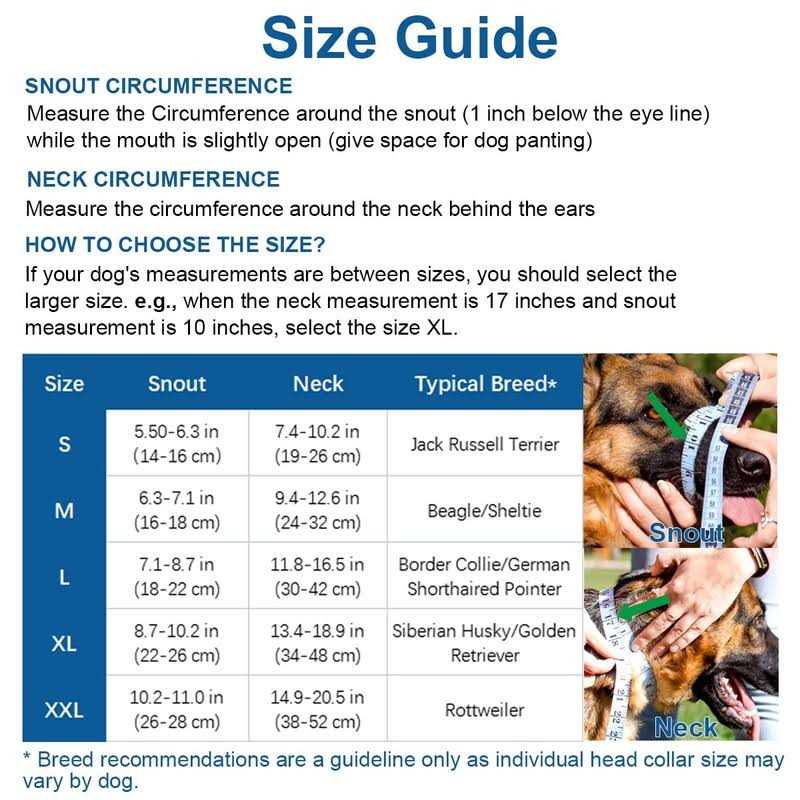 Barkless Dog Head Collar No Pull Training Tool for Dogs on Walks