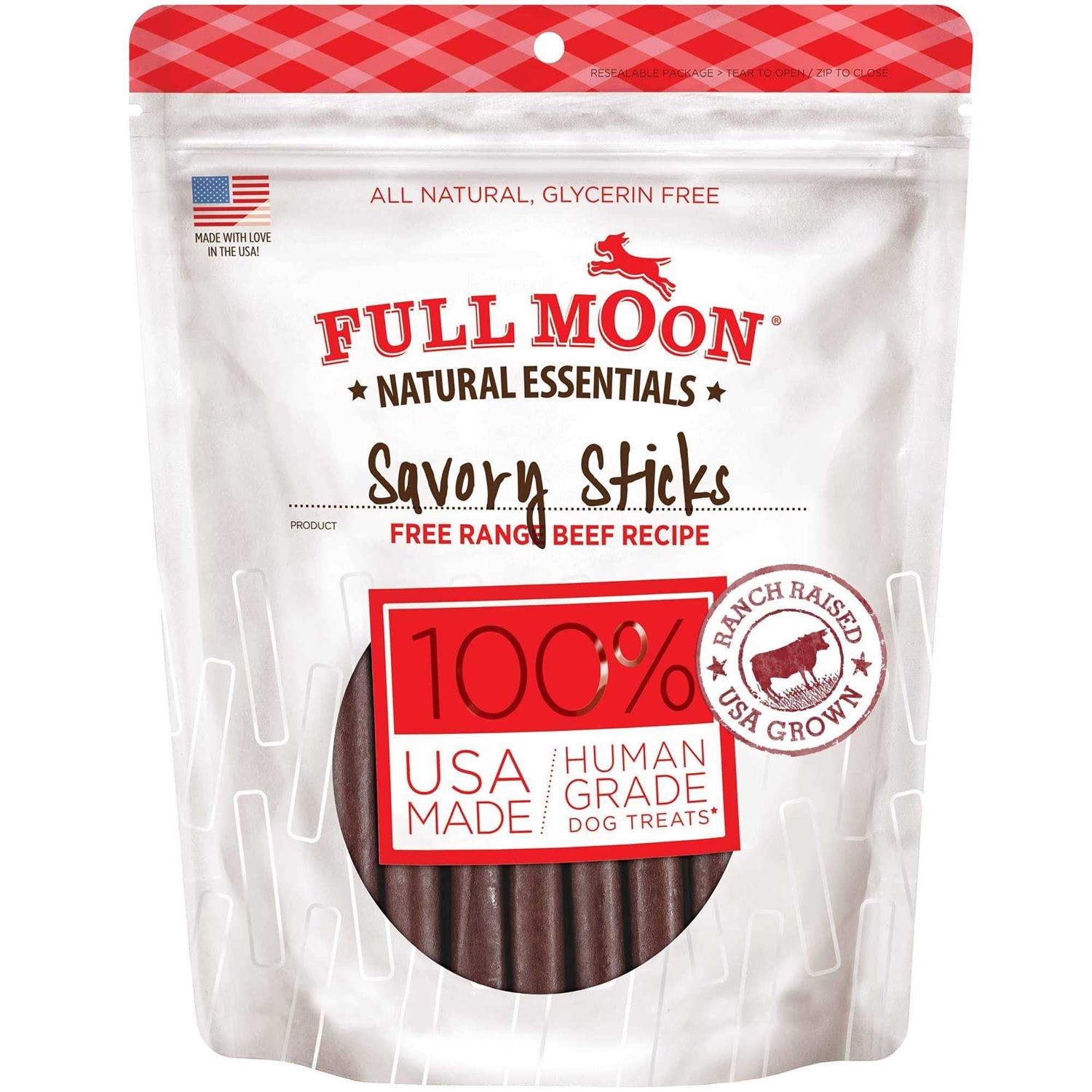 Full Moon Beef Recipe Savory Sticks Dog Treats