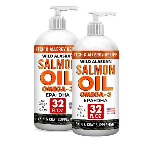 StrellaLab Wild Alaskan Salmon Oil Omega 3 for Dogs