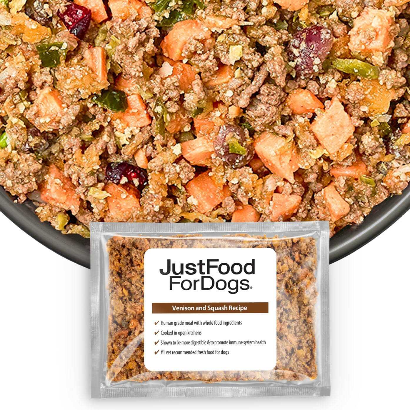 JustFoodForDogs Frozen Fresh Dog Food, Complete Meal or Dog Food Topper