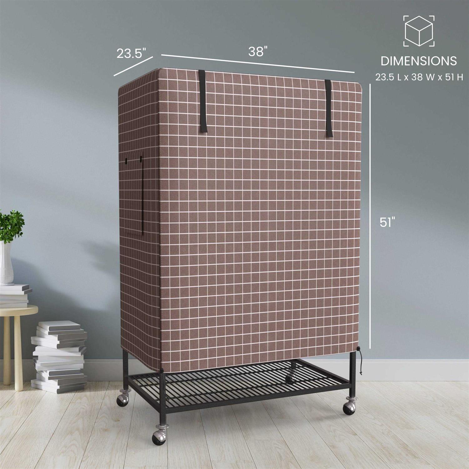 Knuti Universal Bird Cage Cover Good Night Blackout 51 inch x 38 inch x 23.5 inch inch Small Animal Cages Cover