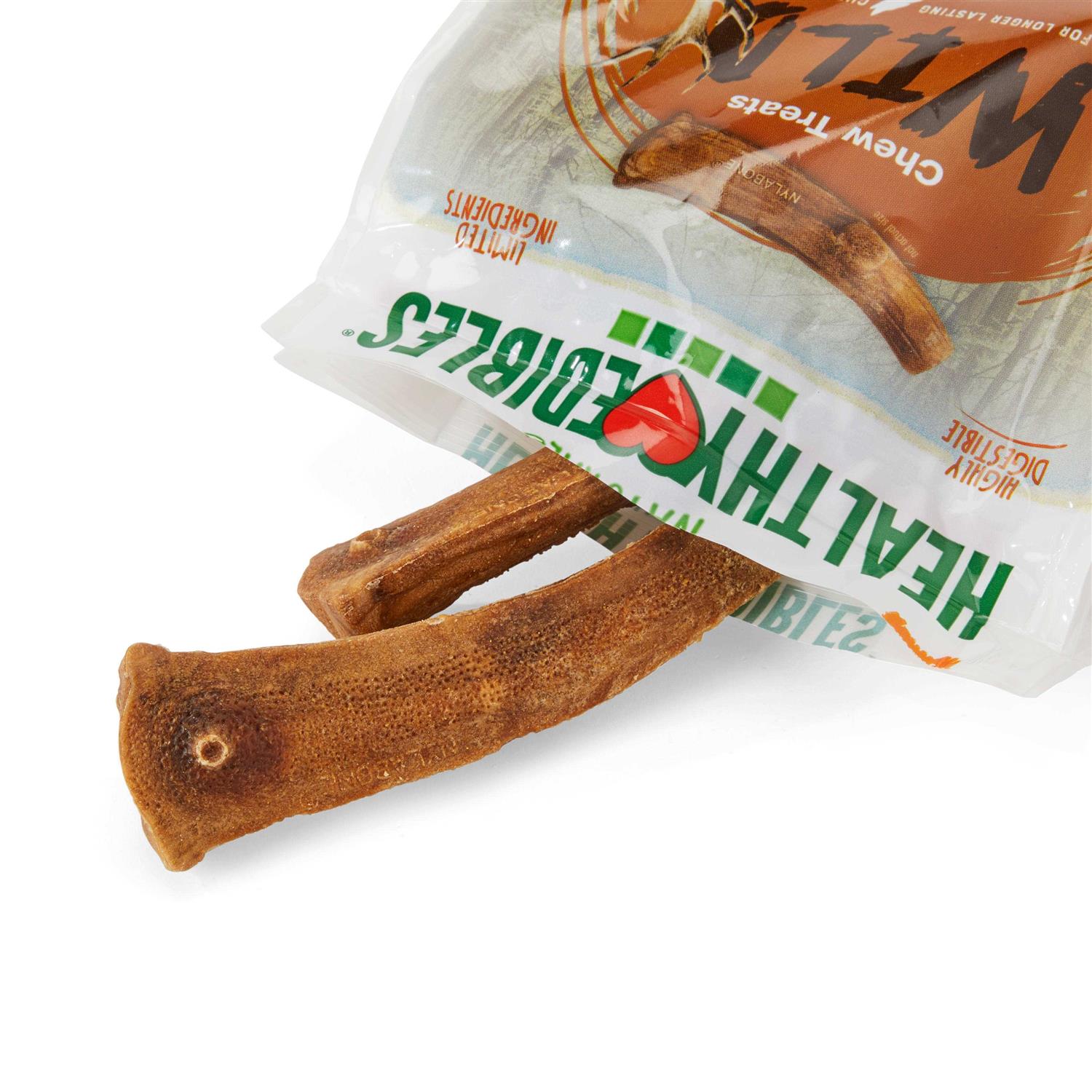 Nylabone Healthy Edibles Wild Antler Chews Venison