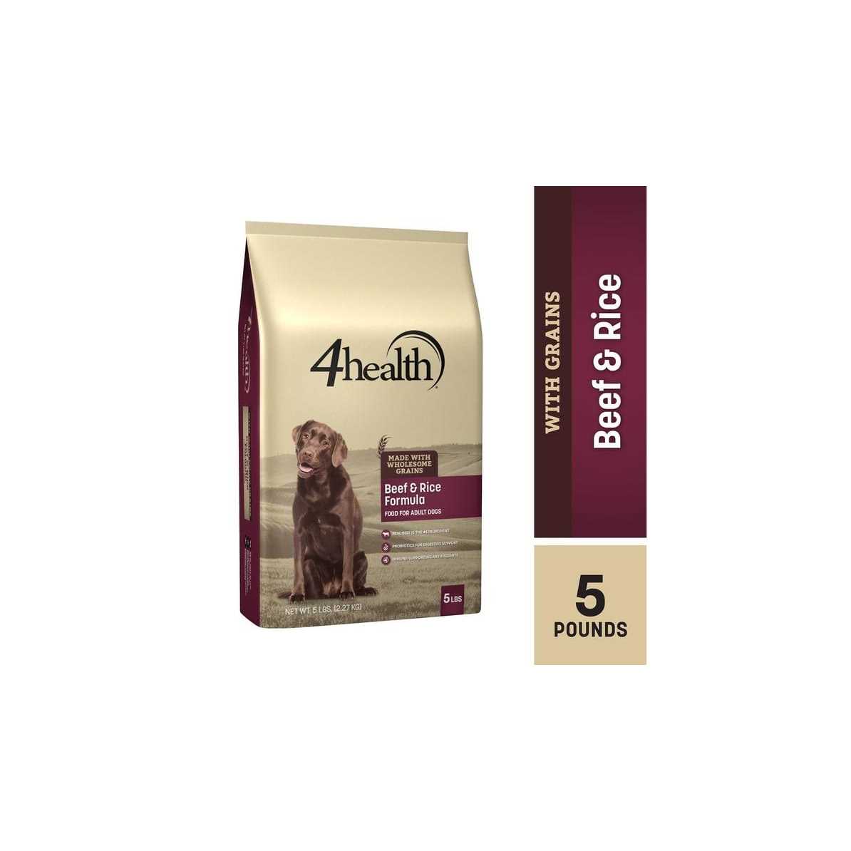 4health Wholesome Grains Adult Beef and Rice Formula Dry Dog Food