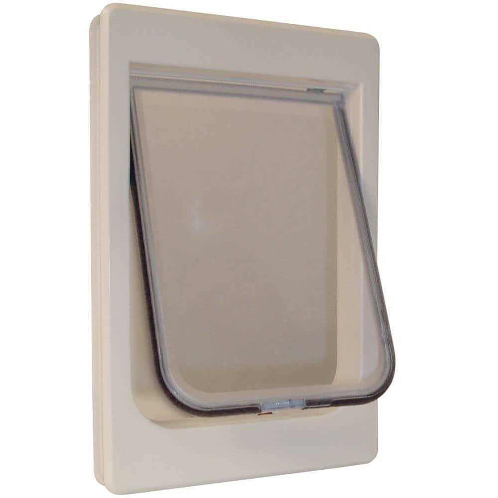 Ideal Pet ChubbyKat Cat Door Large White 1.18 x 9.5 x 14.50
