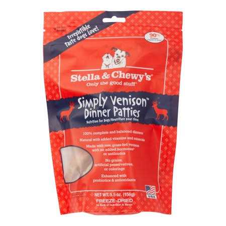 Stella & Chewy’s Dog Freeze Dried Food Dinner Patties Venison Blend