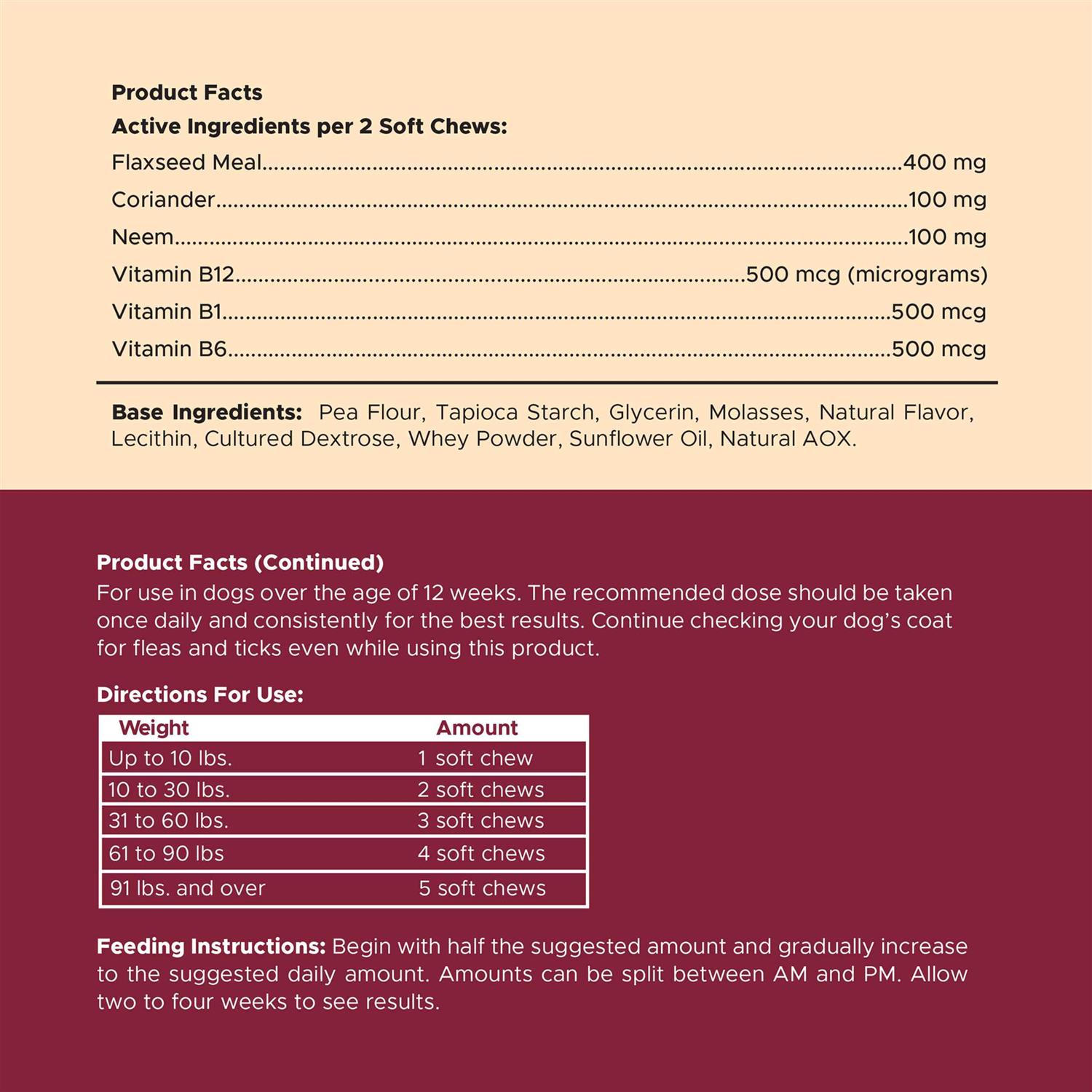 Chew + Heal Chewable Flea and Tick Prevention for Dogs