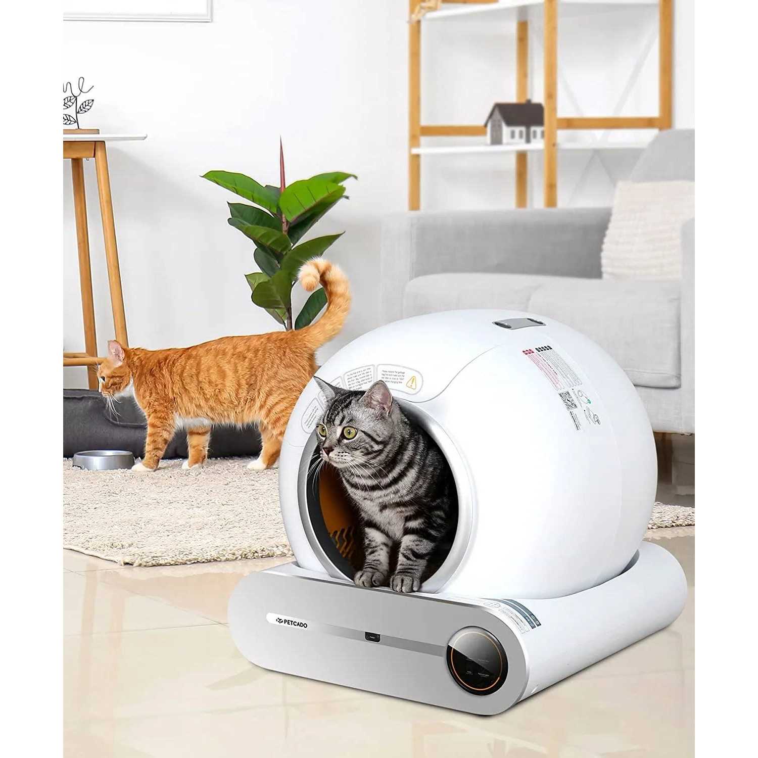 Lemulegu Self-Cleaning Cat Litter Box Automatic Cat Litter Box with APP Control