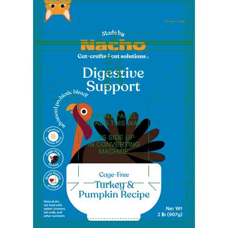 Made by Nacho Digestive Support Cage-Free Turkey & Pumpkin Recipe Dry Cat Food