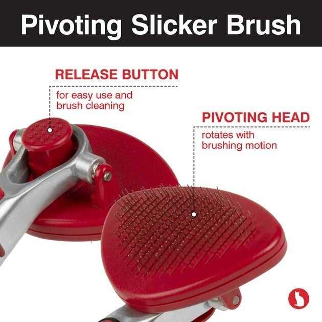 CHI Self Cleaning & Pivoting Slicker Cat Brush