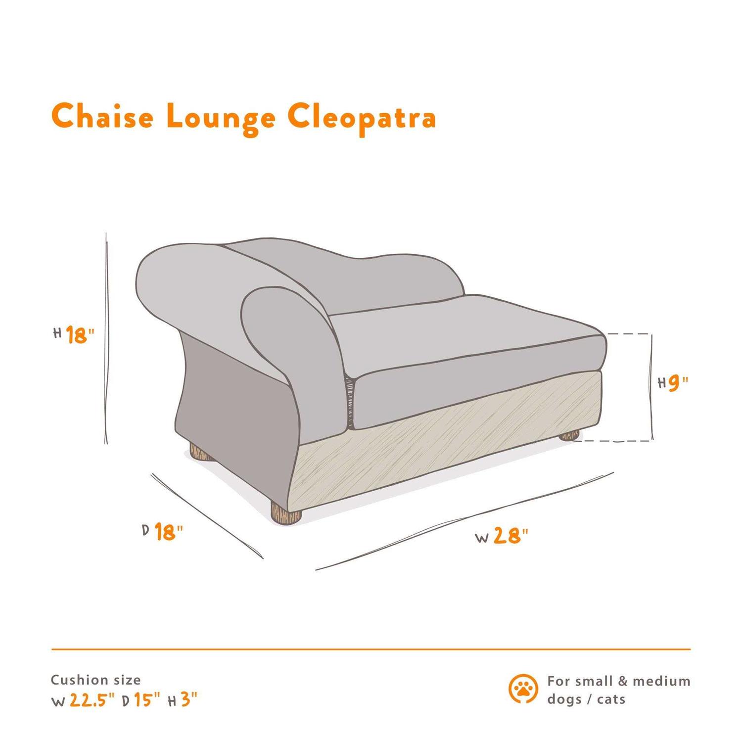 Moots Cleopatra Chaise Lounge Pet Bed