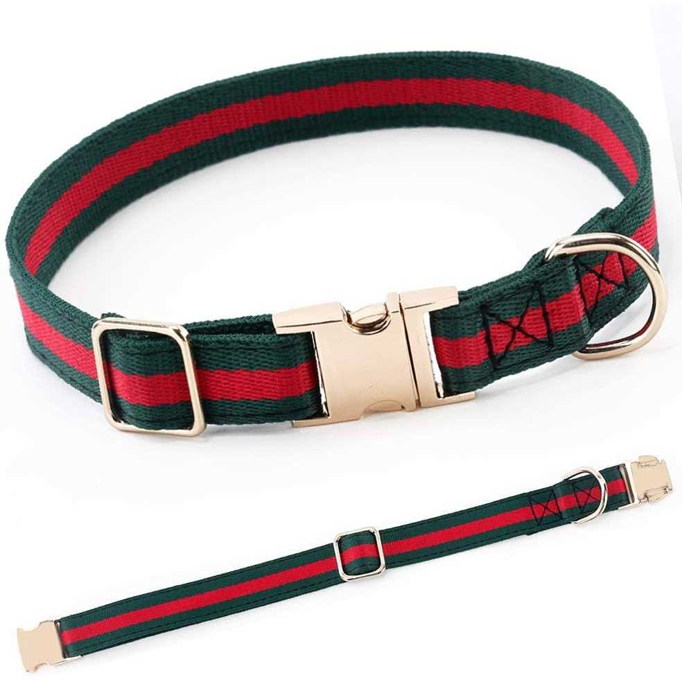 NISIYE Premium Dog Collar Soft Comfortable Dog Collars Luxury Style Durable Adjustable Collar with Metal Buckle Safety Dogs