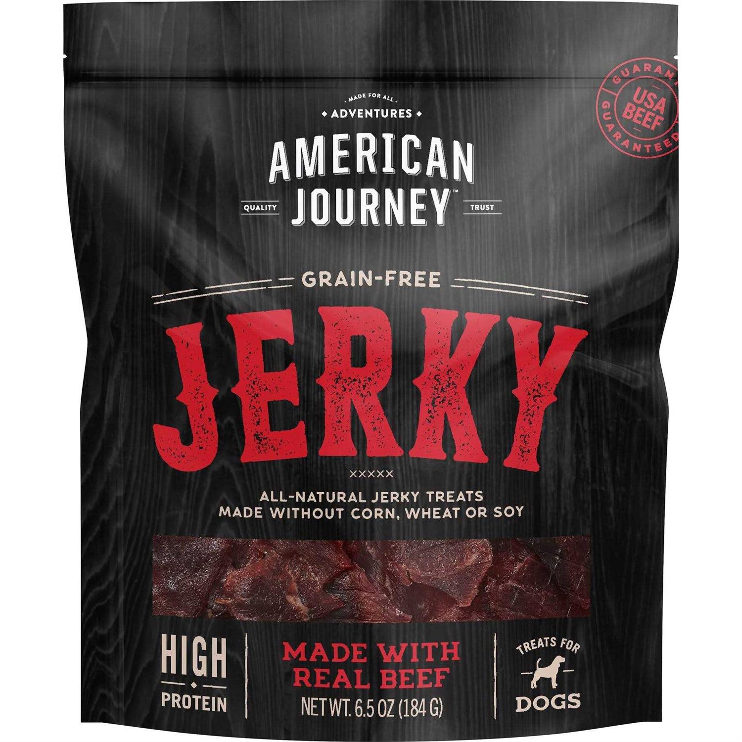 American Journey Beef Jerky Natural Grain-Free Dog Treats