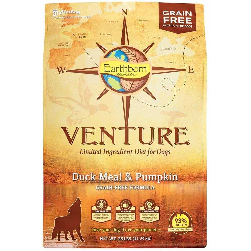 Earthborn Holistic Venture Duck Meal & Pumpkin Grain Free Dry Dog Food