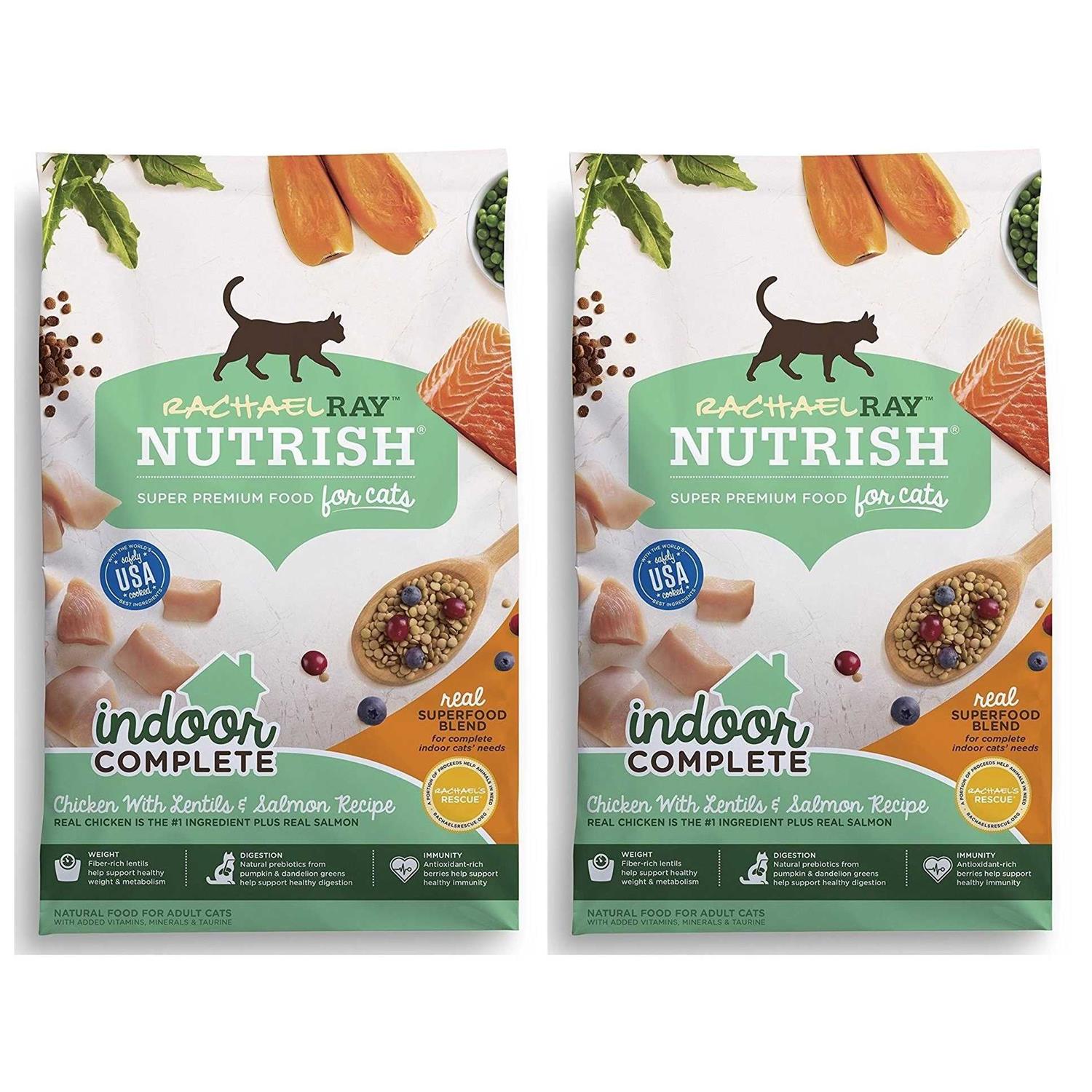 Rachael Ray Nutrish Indoor Complete Chicken with Lentils & Salmon Dry Cat Food