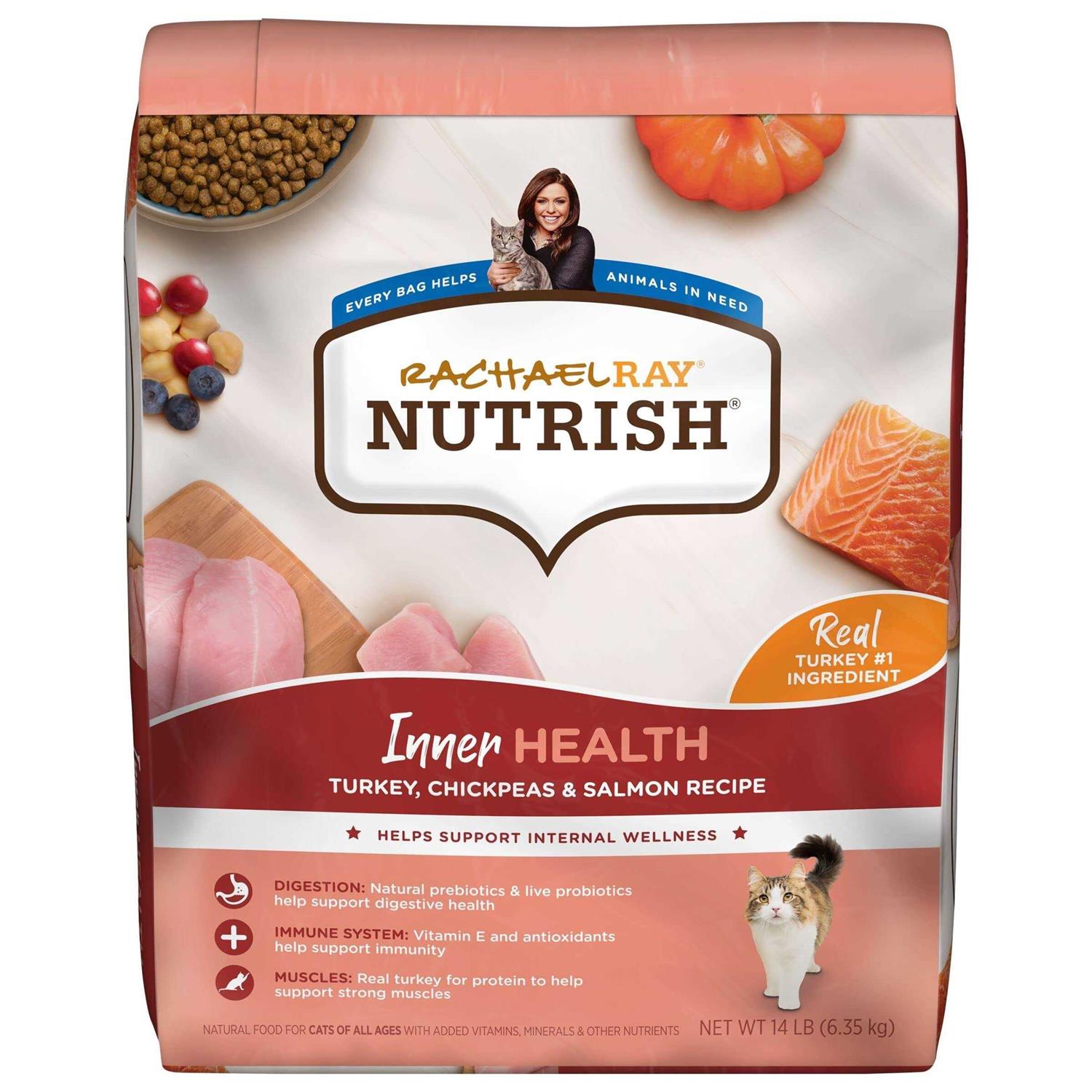 Rachael Ray Nutrish Inner Health Dry Cat Food Turkey