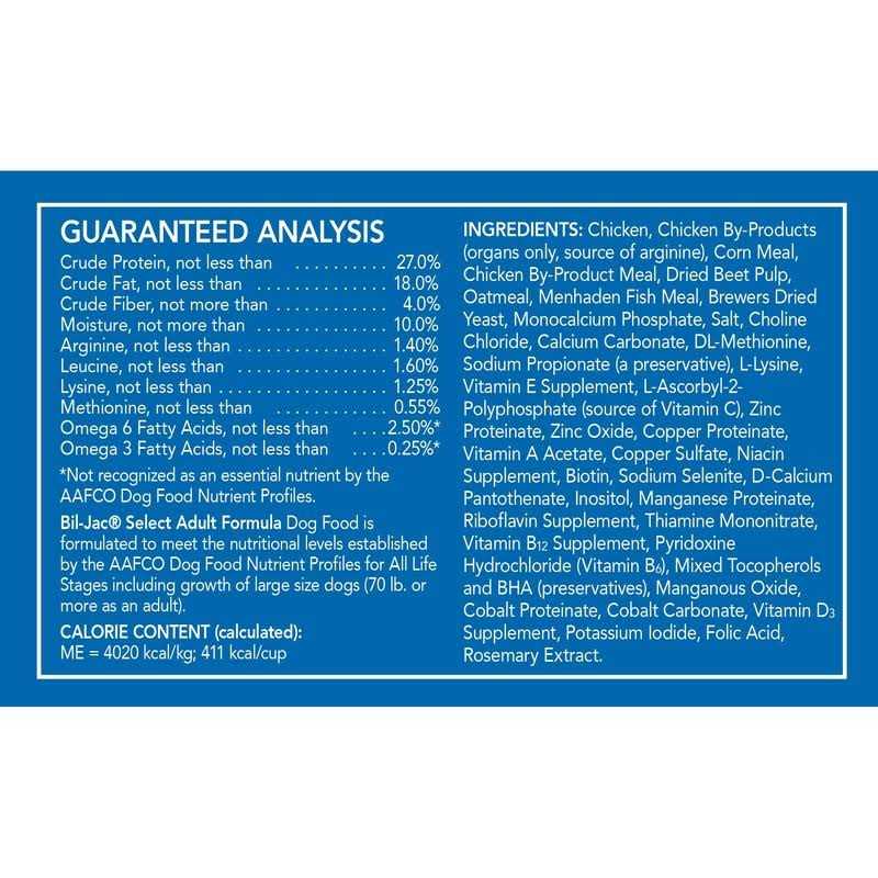 Bil-Jac Select Adult Dry Dog Food