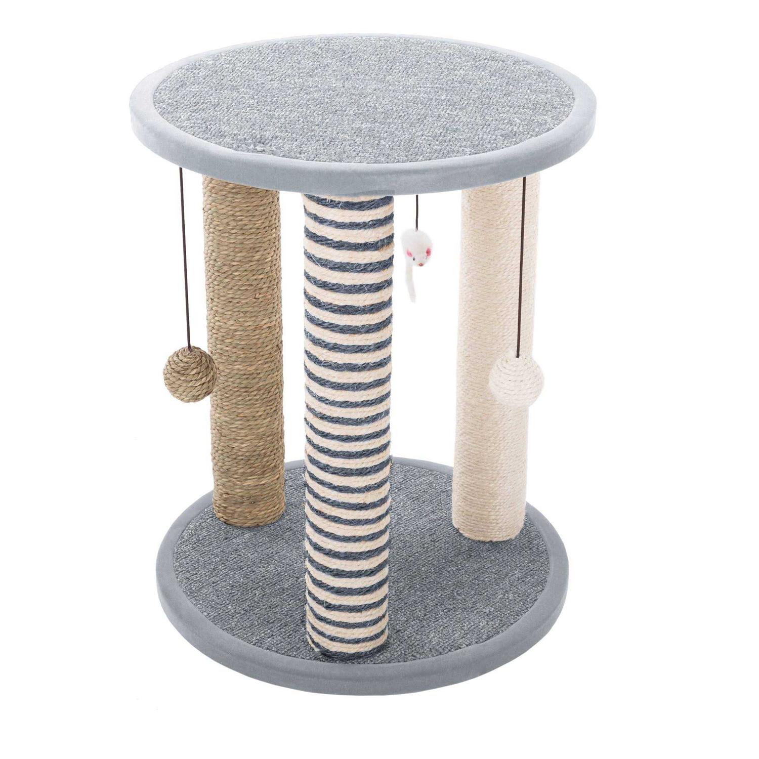 Pet Adobe 19.25-in. Cat Scratching Post with Toys