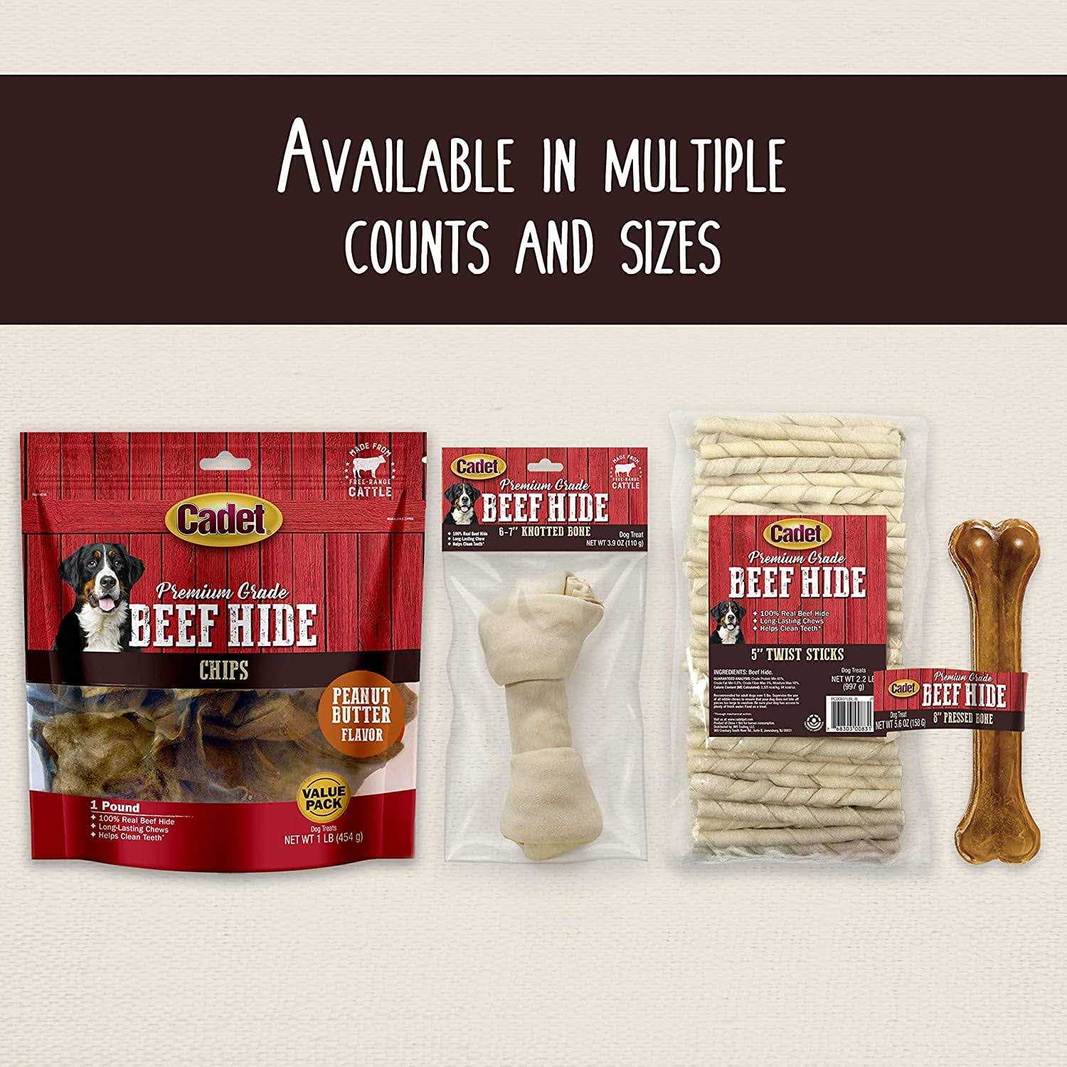 Cadet Pressed Rawhide Bones