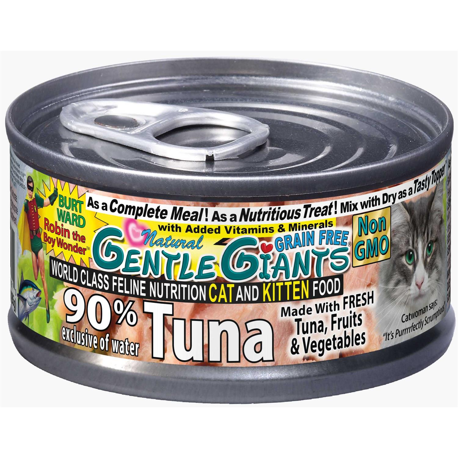 Gentle Giants Natural Non-GMO Tuna Cat & Kitten Can Food
