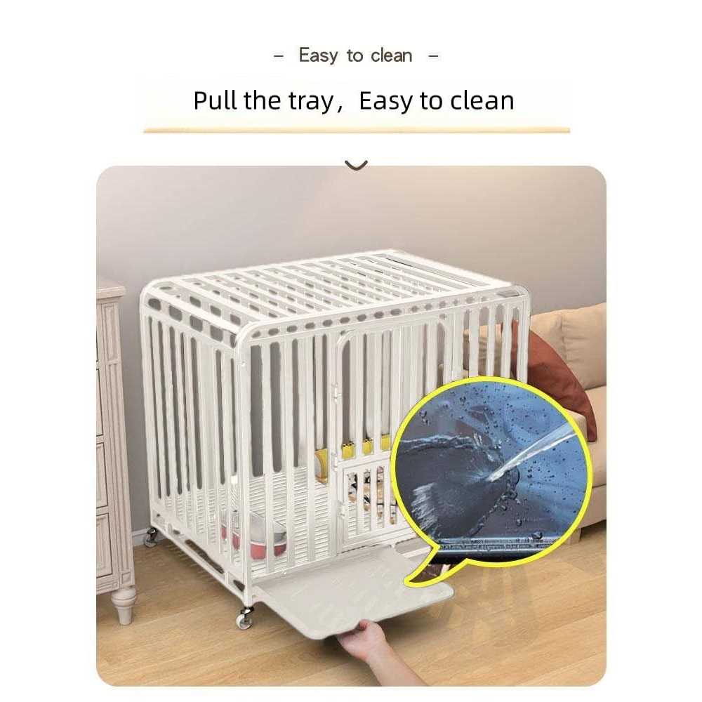 PEIPOOS Dog crates Heavy Duty Dog Crate for Large Dogs 43 Inches for Medium and Large Dogs Easy Cleaning Pet Cage