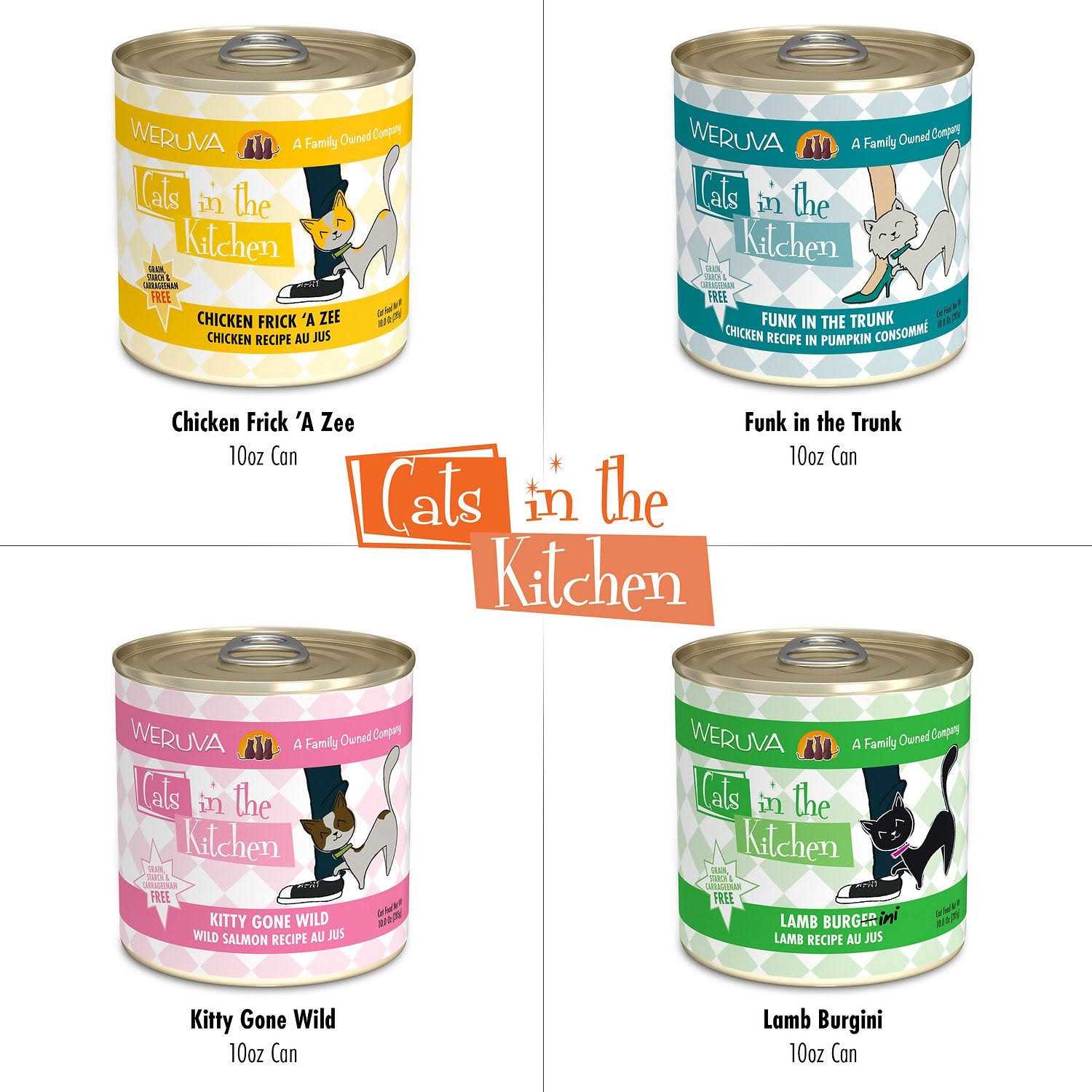 Weruva Cats in the Kitchen Cuties Cat Food Variety Pack