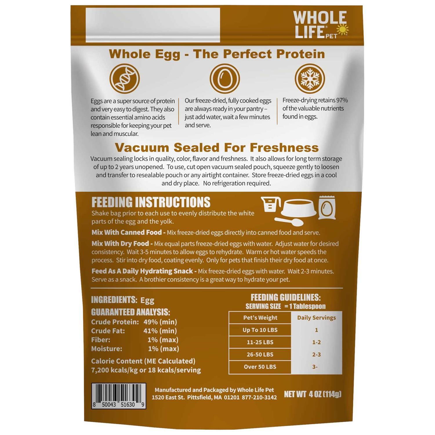Whole Life Freeze-Dried Eggs Dog & Cat Treats