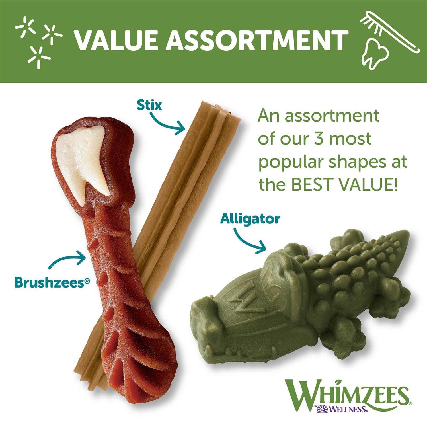 Whimzees Variety Pack Dental Dog Treats