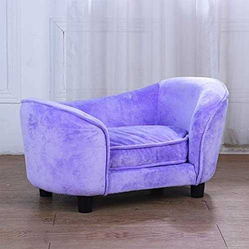 Getifun Pet Bed Sofa Velvet Couch Washable Cushion for Small Dog Cat