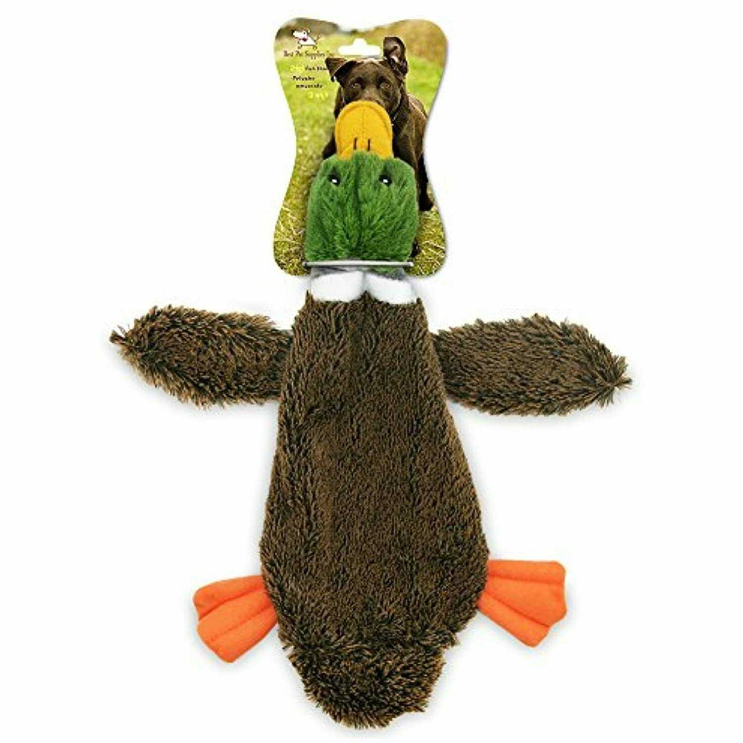 Best Pet Supplies 2-in-1 Stuffless Squeaky Dog Toys with Soft, Durable Fabric for Small