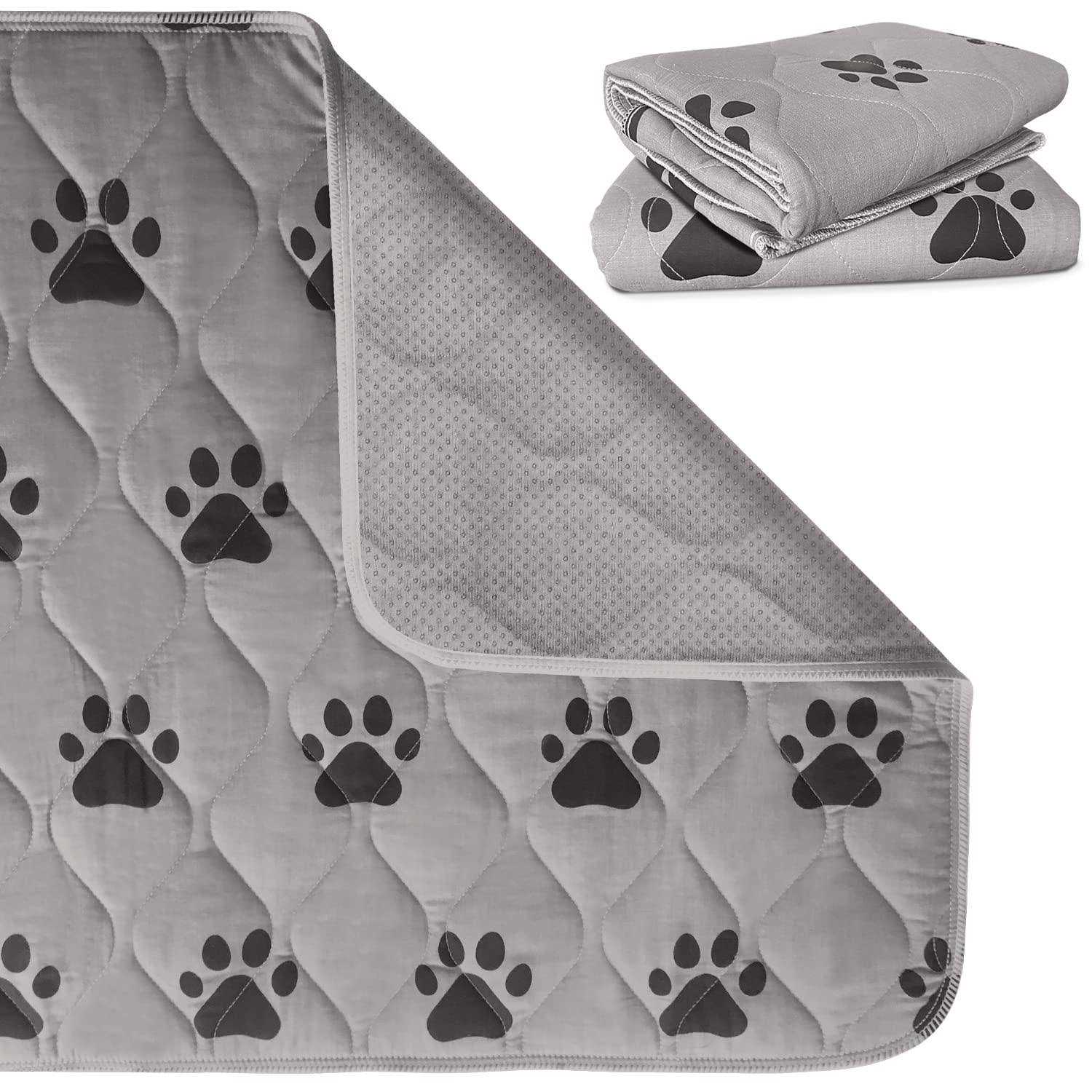 Gorilla Grip Reusable Puppy Pads 40×26 Slip Resistant Pet Crate Mat