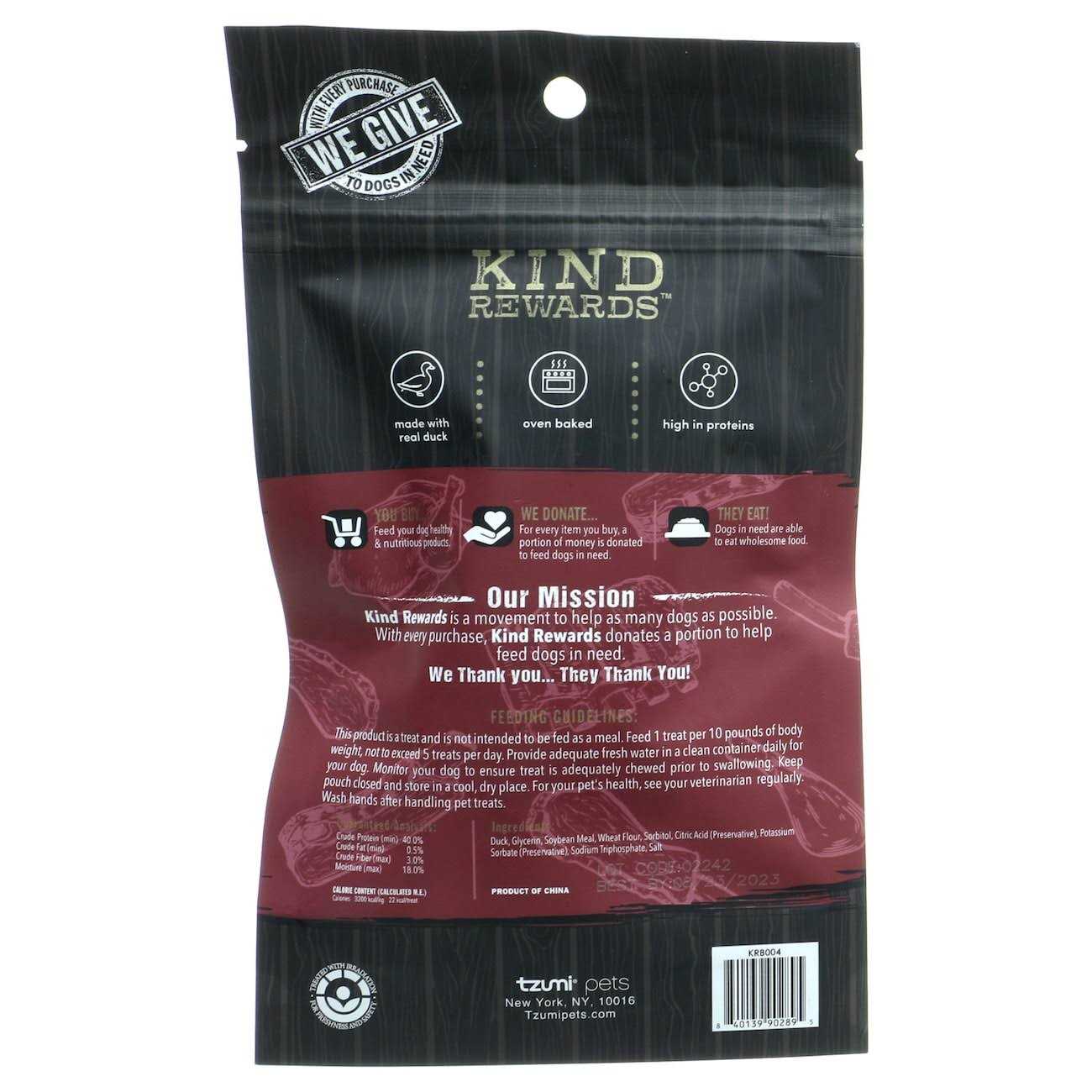 Kind Rewards Butcher Bar Duck Jerky Dog Treat